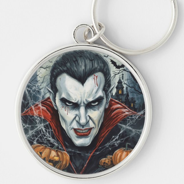 Chaveiro Halloween, Vampiro Sedento, Campo de Abóboras (Frente)