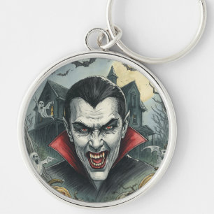 Chaveiro Halloween, Vampiro Sedento de Sangue, Assustador