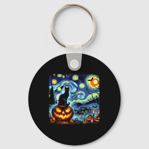 Chaveiro Halloween Van Gogh Starry Night Black