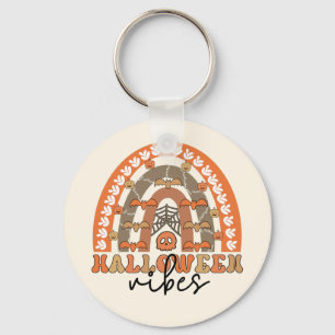 Chaveiro Halloween Vibes Boho Rainbow Fall Halloween