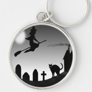 CHAVEIRO HALLOWEEN WITCH SILHOUETTE