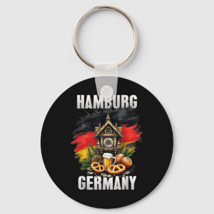 Chaveiro Hamburg Alemanha Souvenir German Flag Viagem