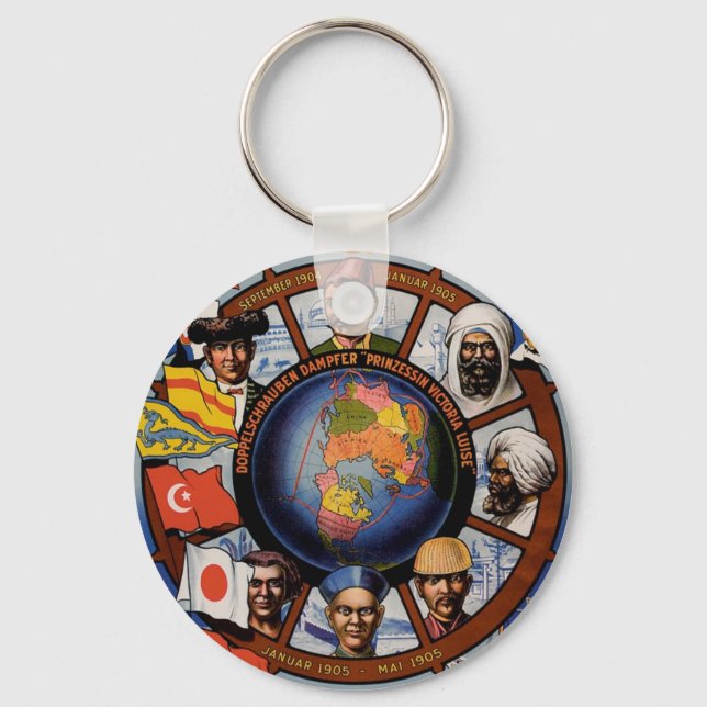 Chaveiro Hamburg Amerika Line Poster (Frente)