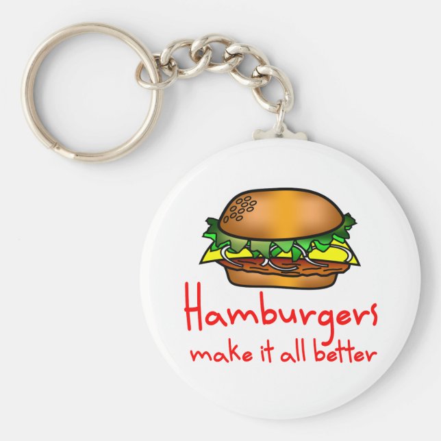 Chaveiro Hamburger Lover (Frente)