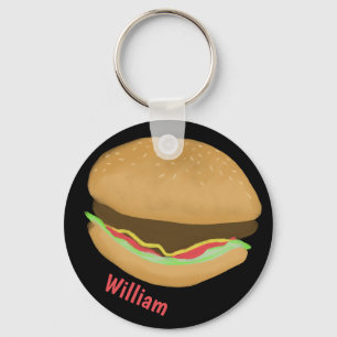 Chaveiro Hamburger Lovers Diversão Yummy CUSTOM