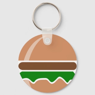 Chaveiro hambúrguer comida rápido sanduíche