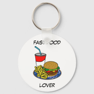 Chaveiro Hamburguer & fritadas do alimento rápido