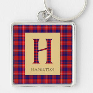 Chaveiro Hamilton Tartan Monograma H