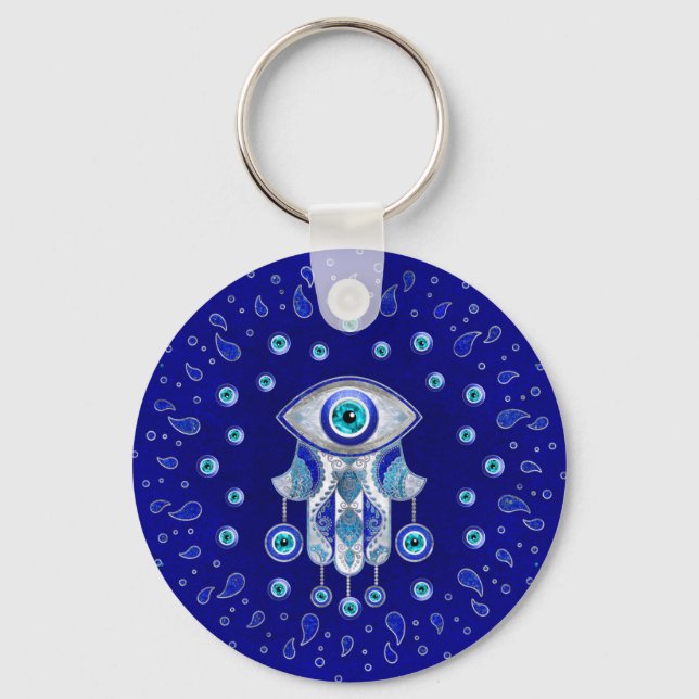 Chaveiro Hamsa Hand -Evil Eye Amulet (Frente)
