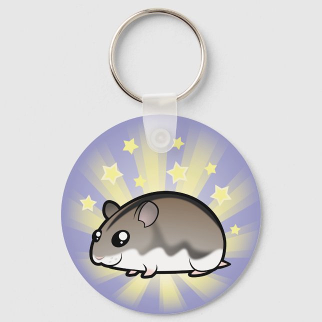 Chaveiro Hamster-Anão Estrela Pequena (Frente)