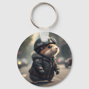 Chaveiro Hamster Biker