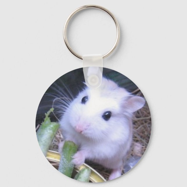 Chaveiro Hamster Branco (Frente)