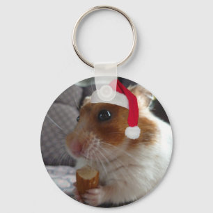 Chaveiro Hamster do Natal - corrente chave