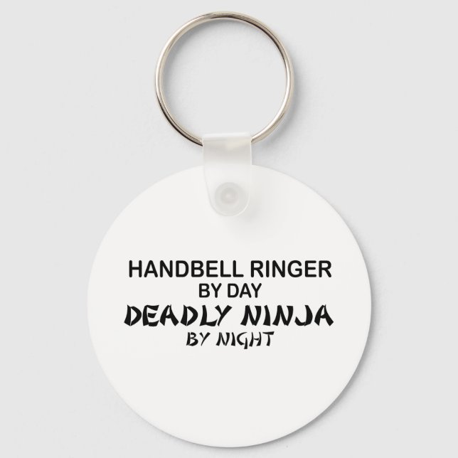 Chaveiro Handbell Ringer Deadly Ninja por Noite (Frente)