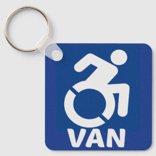 Chaveiro Handicapped Van Modern