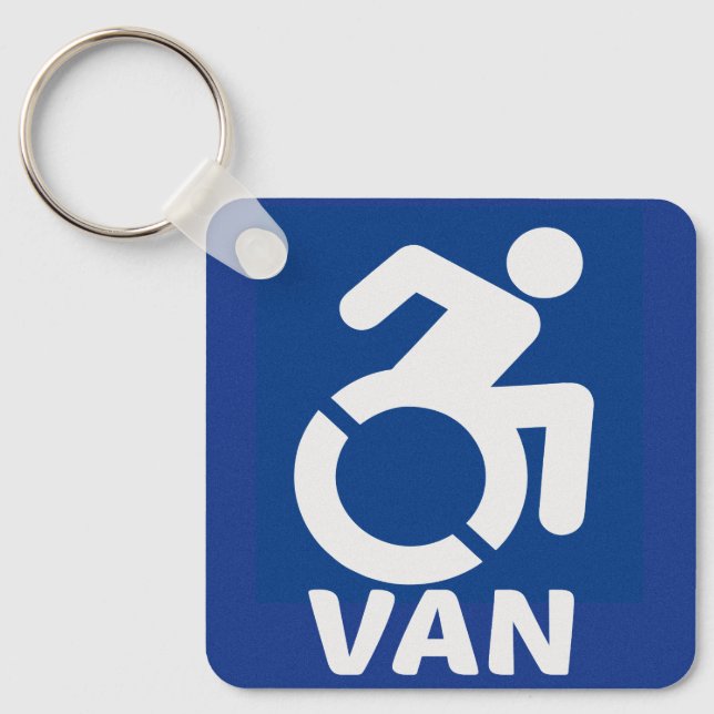 Chaveiro Handicapped Van Modern (Frente)