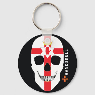 Chaveiro HANDSKULL Norte Irlanda,Feliz crânio,Irelandflag