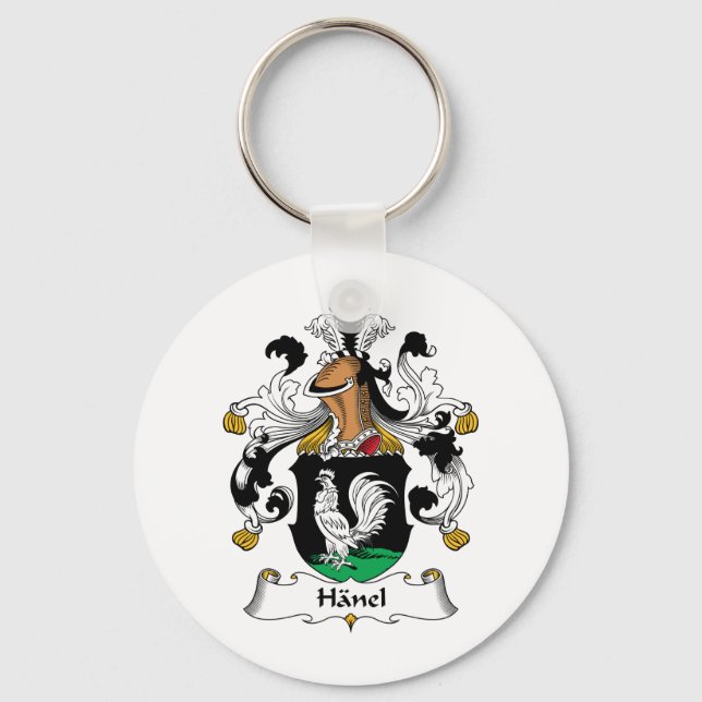 Chaveiro Hanel Family Crest (Frente)