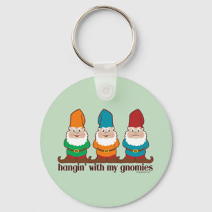 Chaveiro Hangin com meu humor de Gnomies