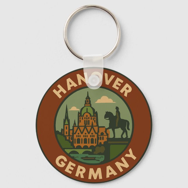 Chaveiro Hanover Germany City Art (Frente)
