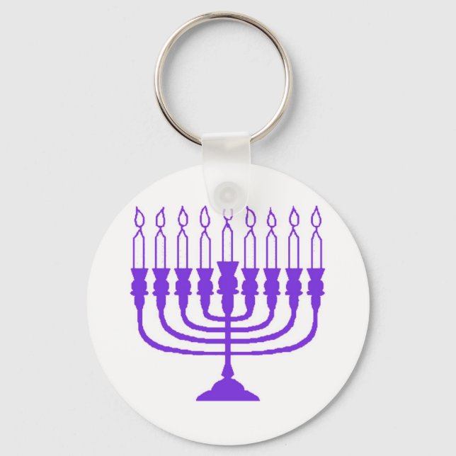 Chaveiro Hanukkah Menorah (Frente)