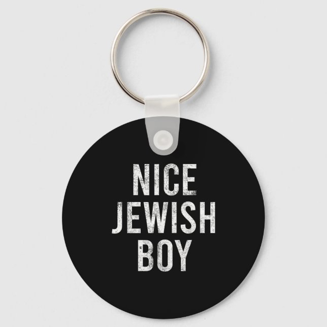 Chaveiro Hanukkah Nice Jewish Boy Cool Chanukah Festival Je (Frente)