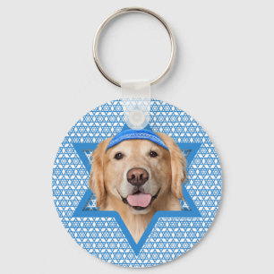 Chaveiro Hanukkah Star de David - Ouro Retriever - Corona