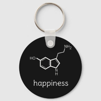 Chaveiro happiness serotonin molecules