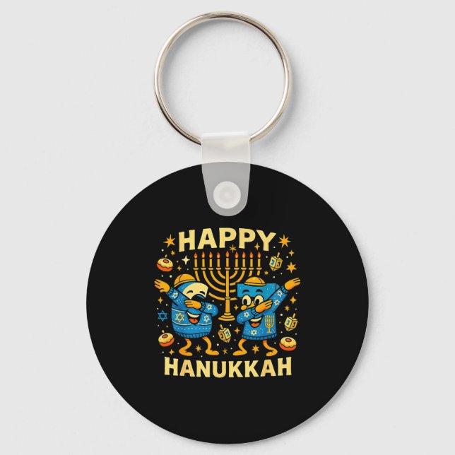 Chaveiro Happy 67 Hanukkah Funny Holiday Meme Design  (Frente)