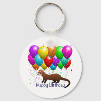 Chaveiro Happy Birthday Ferret Keychain