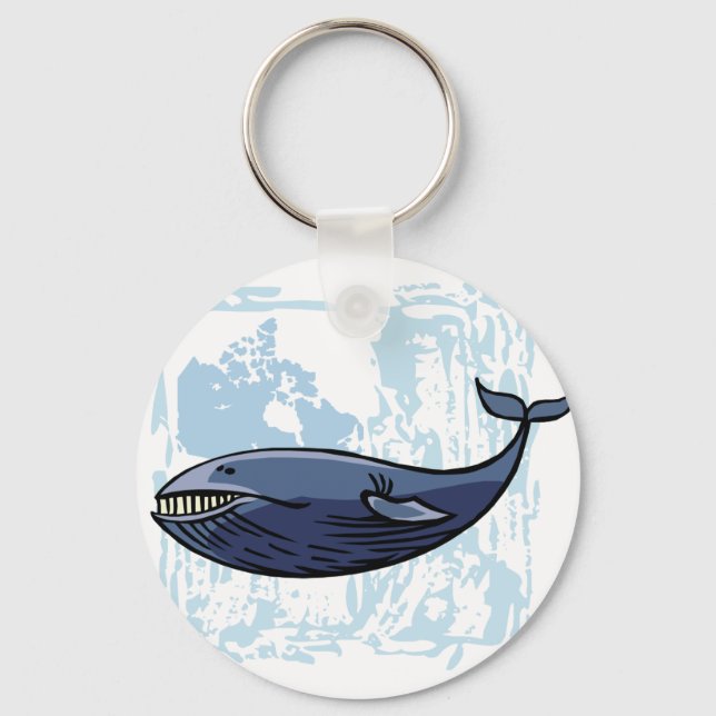 Chaveiro Happy Blue Whale (Frente)
