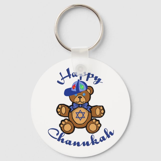 Chaveiro Happy Chanukah Teddy Bear (Frente)