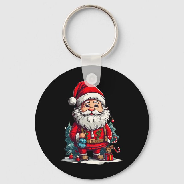 Chaveiro Happy Christmas Santa For Boys Girls1  (Frente)