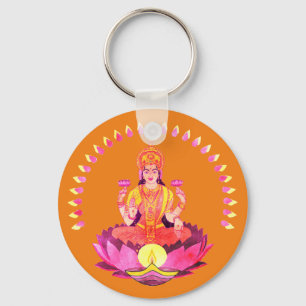 Chaveiro Happy Diwali - Deepalavi Lakshmi Goddese 1