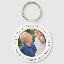 Chaveiro Happy Father's Day Best Grandpa Ever Personalized