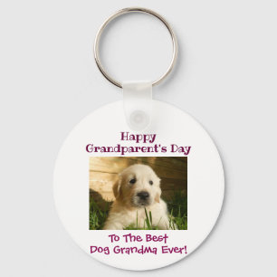 Chaveiro Happy Grandparent's Day Best Dog Grandmother Photo