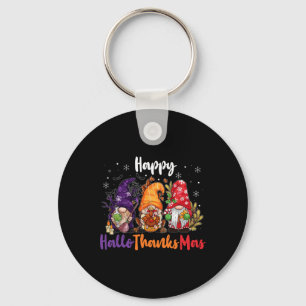 Chaveiro Happy Hallothanksmas Gnomos Lover Feliz das Bruxas