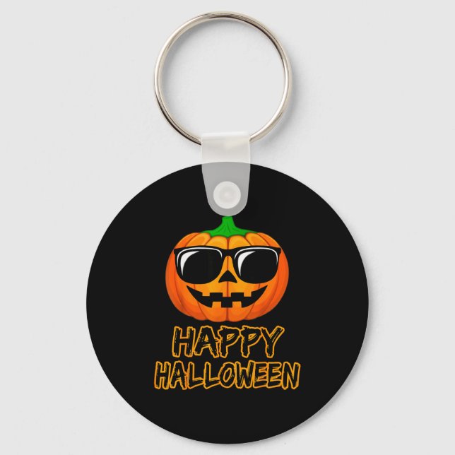 Chaveiro Happy Halloween Costume Funny Pumpkin Men Women Bo (Frente)