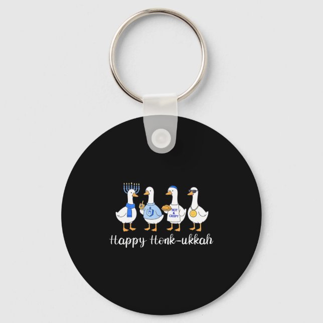 Chaveiro Happy Honkukkah Hanukkah Funny Chanukah Jewish Fes (Frente)