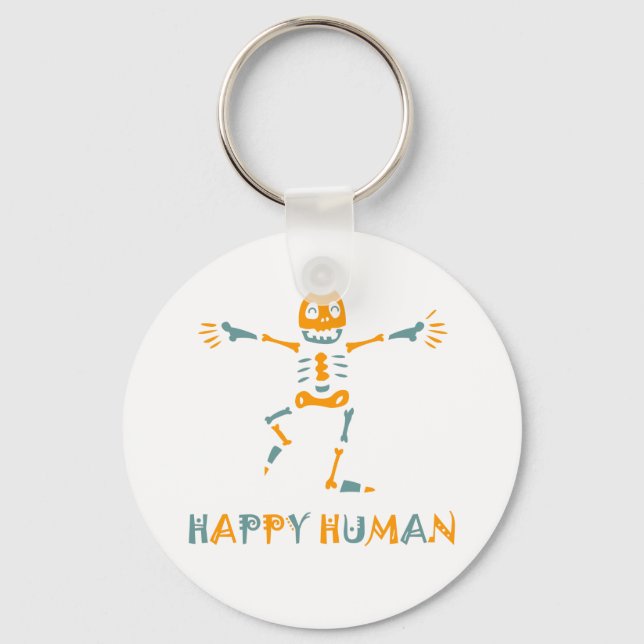 Chaveiro Happy human skeleton (Frente)