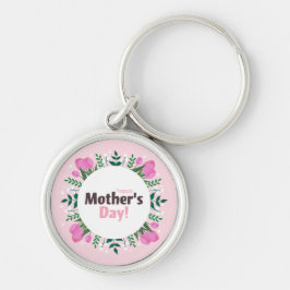 Chaveiro Happy Mother's Day Pink Tulips