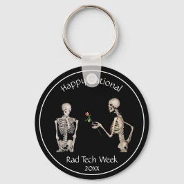 Chaveiro Happy National Rad Tech Week and Skeletons Keychai