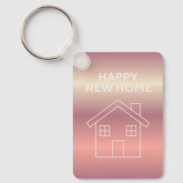 Chaveiro Happy New Home Card - Pink Gradient