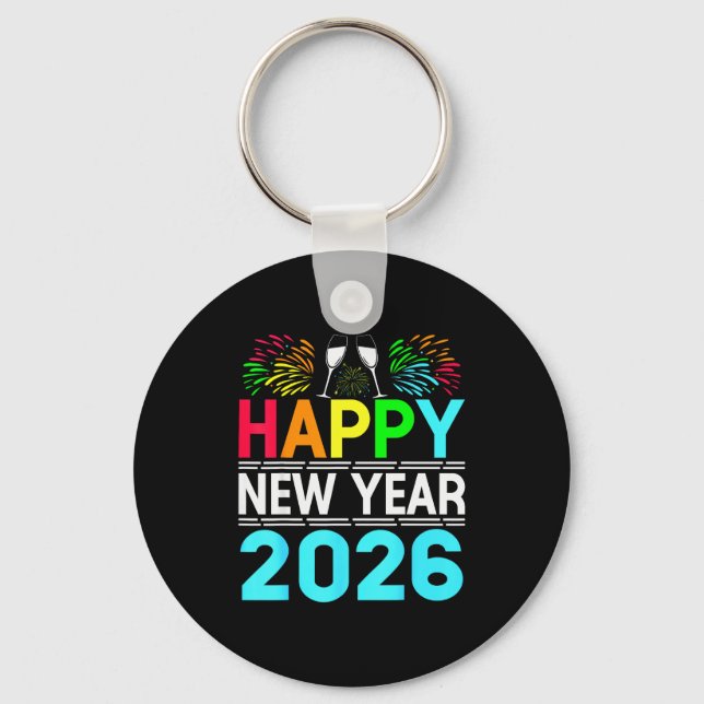 Chaveiro Happy New Year 2026 Nye Party - Funny New Years Ev (Frente)