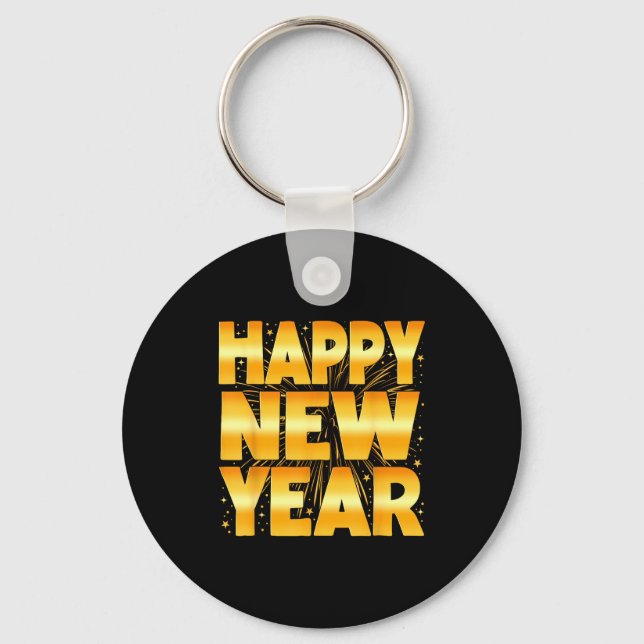 Chaveiro Happy New Year Shirt Family New Years Eve Party Fi (Frente)