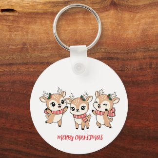 Chaveiro Happy Noel Baby Deers