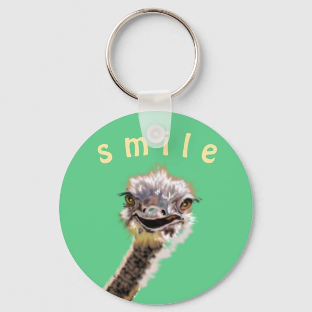 Chaveiro Happy Ostrich (Frente)
