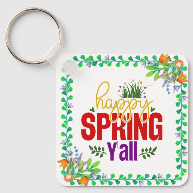 Chaveiro Happy Primavera Y’all-90996 (Frente)