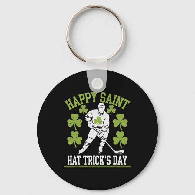Chaveiro Happy Saint Hat Trick's Day St. Patrick's Day Hock (Frente)