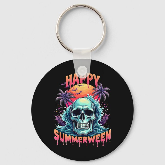 Chaveiro Happy Summerwin Skeleton Summer Watermelon Jack-o (Frente)
